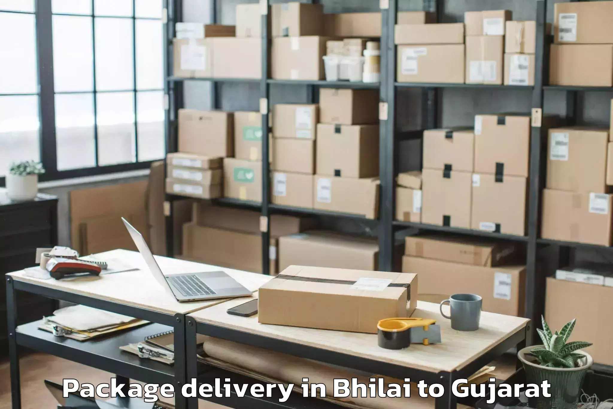 Reliable Bhilai to Unjha Package Delivery